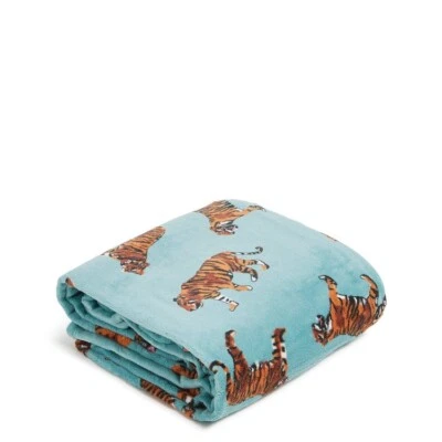 Vera Bradley Plush Throw Blanket BALI TIGERS 🐅 50" x 80" New V297 - Image 1 of 3