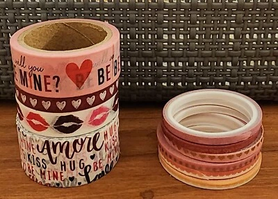 Various Pink/Valentine's Washi Tape Lot Of 10 - Image 1 of 3