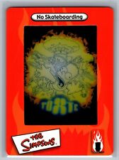 No Skateboarding 2000 Artbox The Simpsons FilmCardz #16 Trading Card Film Cardz