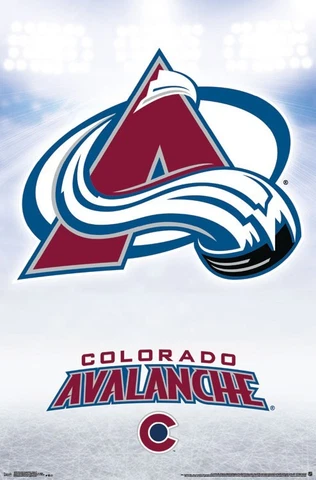 COLORADO AVALANCHE - LOGO POSTER 22x34 - NHL HOCKEY 15829 Cover