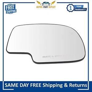 New Mirror Glass Power Heated RH Passenger For 1999-2007 Cadillac Chevrolet GMC - Picture 1 of 4