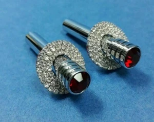 PINES DE CERRADURA DE PUERTA CRISTAL ROJO (HECHOS CON SWAROVSKI) MERCEDES R170 R171 W208 W209 - Imagen 1 de 5