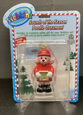Ganz Webkinz Звуки Сезона Орнамент Пудель Рождество - Совершенно Новый! - Изображение 1 из 2