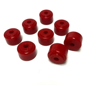 RED BMW  e9, e3, e21, e12, e24, Urethane Sway Bar link Bushings (X8) 31351125712 - Picture 1 of 3