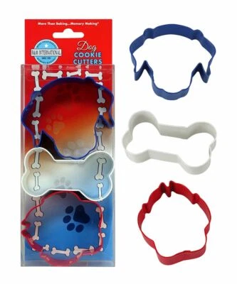 NEW DOG/PUPPY THEME THREE PIECE COOKIE CUTTER SET (1) - image 1 of 3
