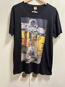 Hugo Boss Men’s Size L Pima Cotton Black T Shirt RRP $ 229.00 - Picture 1 of 7