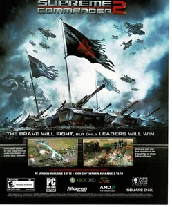 2010 Supreme Commander 2 Videospiel Vintage Printwerbung - Bild 1 von 1