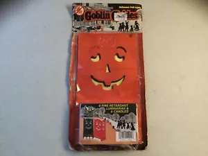 Vintage Goblin Guide Halloween Sentiero Luce 6 Luminari Candele Decorazioni - Foto 1 di 8