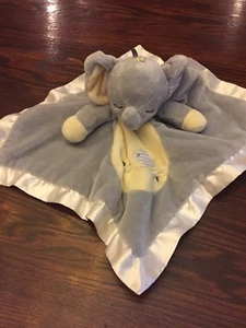 Douglas Toys Baby Gray Elephant Blanket Lovey Security Plush Satin Toy - Picture 1 of 2