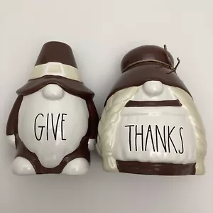 Rae Dunn- Ceramic Gnome Decor for Thanksgiving- GIVE- THANKS-NIB - Picture 1 of 3