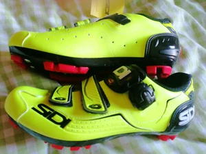 Sidi Scarpe Carbon Rennradschuh Cross MTB Gravel Gr. 41/42 neongelb Shimano NEU - Bild 1 von 12