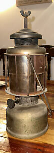 Vintage Coleman Quick Lite Double Mantle Lantern With Mica Shade, 1920s