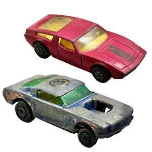 VTG Lot ‘70s Matchbox Lesney England Cars: Maserati Bora 32 & Wildcat Dragster 4 - Picture 1 of 14
