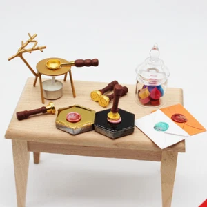 1Set 1:12 Scale Dollhouse Miniatures Mini Seal Fire Paint Envelope - Picture 1 of 14