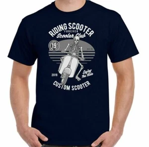 Scooter Camiseta Equitación Hombre Divertido Mod Lambretta Vespa Paul Weller - Imagen 1 de 20