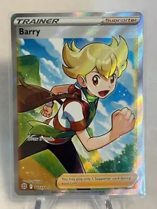Pokemon TCG Barry 167/172 SW&SH Brilliant Stars Holo Rare Full Art Trainer - Picture 1 of 6