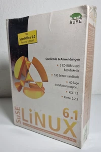 SuSE Linux 6.1 OS Betriebssystem Vollversion PC CD ROM BIG BOX Seald Unbenutzt - Bild 1 von 19
