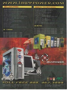 Vintage/Retro IBuyPower Gaming PC Multi-System Print Ad Promo 2003 (B) - Picture 1 of 2