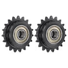 2Pcs #25 Roller Chain Idler Sprocket 8mm Bore 1/4" Pitch 19 Tooth Sprocket