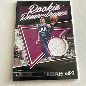 2021-22 Panini NBA Hoops RR-LAB LaMelo Ball Rookie Remembrance Patch Hornets - Picture 1 of 1