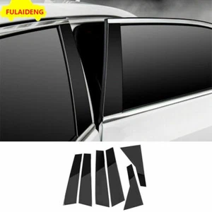 6pcs For Cadillac XT5 2016-2021 Black Door B,C Pillar Mirror Plate Molding trims - Foto 1 di 7