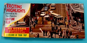San Francisco CA Gray Line Bus Tour Post Card Photo View Booklet Vintage š - Picture 1 of 15