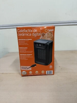 Calentador digital de cerámica Soleil 1500 W, calentadores de espacio para interior Foto 1 de 3