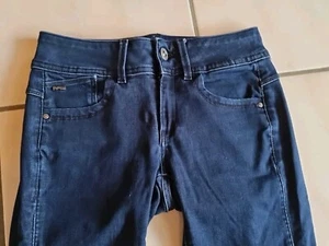 RAW G-Star Jeans Gr. 26 / 36, dunkelblau, elastischer Bund - Bild 1 von 6