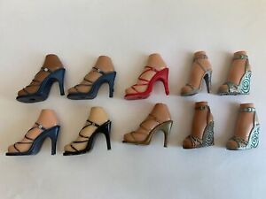 MGA Bratz Girlz Doll 8 (Single No Matches) 1 (Pair) High Heel Sandal Shoes Lot