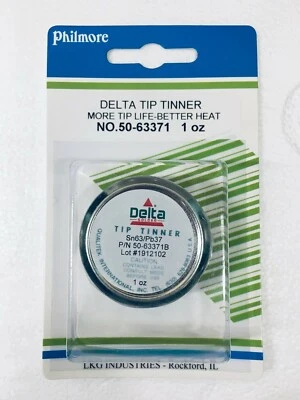 NEW Qualitek Delta Soldering Iron Tip Tinner Cleaner Contains Tin Lead 63/37 1oz - Image 1 of 2