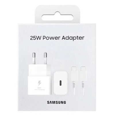 Samsung Caricabatteria Alimentatore USB-C FastCharge 25W + Cavo EP-T2510 Bianco - Immagine 1 di 4