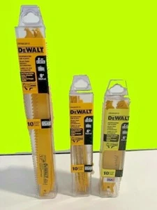 DeWalt DW4803B 9" und 2 DW4802B 8" Taper Back Bi-Metall Säbelsäule,   - Bild 1 von 2