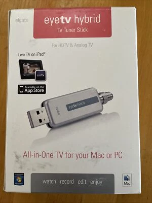ELGATO EyeTV Eye TV Hybrid TV Stick Mac or PC - For HDTV & Analog TV NEW - Image 1 of 4