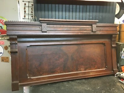 Antiguo tablero de madera arquitectónico para salvamento Pedimont 58 pulgadas x 30 pulgadas arte de pared Foto 1 de 4