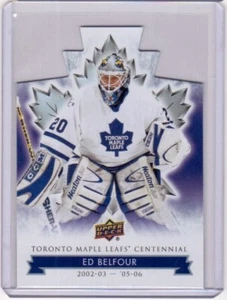 ED BELFOUR 17/18 Upper Deck Centennial Maple Leafs Blue Die-Cut Hockey Card #13 - Picture 1 of 1
