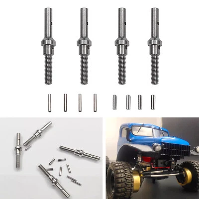 Metal Extend Shaft Set RC Car Accessories for FMS 1/24 FCX24 Model YH Racing Car - Image 1 of 4
