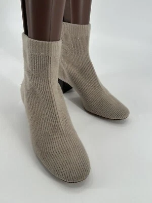 Botas al tobillo Everlane The Glove de punto acanalado hueso para mujer talla 8,5 Foto 1 de 4