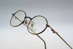 Joy 3604, Vintage 90s unique copper oval eyeglasses frames mens & womens NOS - Picture 1 of 9