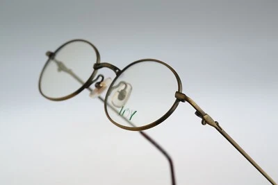 Joy 3604, Vintage 90s unique copper oval eyeglasses frames mens & womens NOS - Image 1 of 4