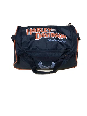 Vintage Harley Davidson Winged Eagle Duffel Bag Adjustable Strap - Image 1 of 4