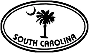  SOUTH CAROLINE DECAL STICKER FOR CARS AND  TRUCKS - Foto 1 di 1
