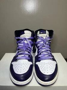 Nike Air Jordan 1 Retro High OG Court Purple 2.0 Men’s Size 12 Used Authentic - Picture 1 of 7