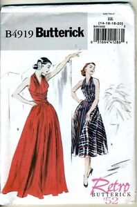 Retro Dress Pattern from 1952 - Butterick Sewing Pattern #14-16-18-20 - NEW