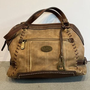 BOC Born Concept Brown Faux Leather Shoulder Women's Handbag - Picture 1 of 21