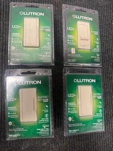 4 PC Lutron Dimmer Swith Lot Light Almond Brand New! - Picture 1 of 6