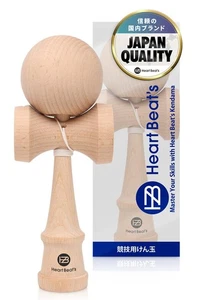 Competition Kendama Mystical Monochrome Natural Wooden Color Heart Beat’s - Picture 1 of 7