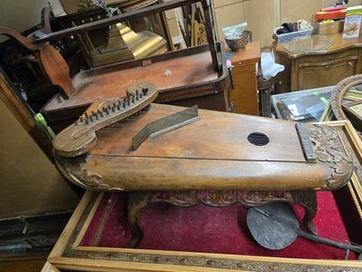 Antique Hand Carved 1920's Japanese Celempung Musical Instrument - Image 1 of 3