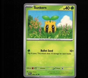 Sunkern Common SV06: Twilight Masquerade 006/167 LP - Picture 1 of 2