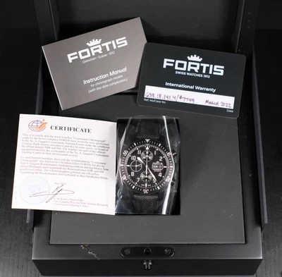 FORTIS WATCHES B-42 REF. 638.18.141.4 COSMONAUT CHRONOGRAPH BLACK DLC - Image 1 of 4