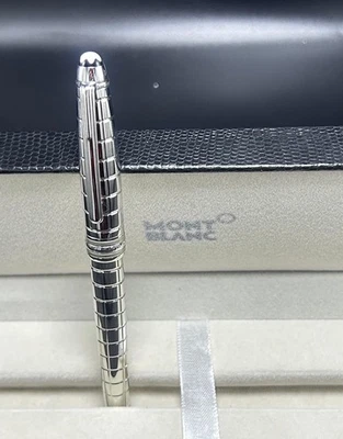 Montblanc Meisterstuck Cuerpo Plateado + Clip Bolígrafo Tinta Negra Foto 1 de 4